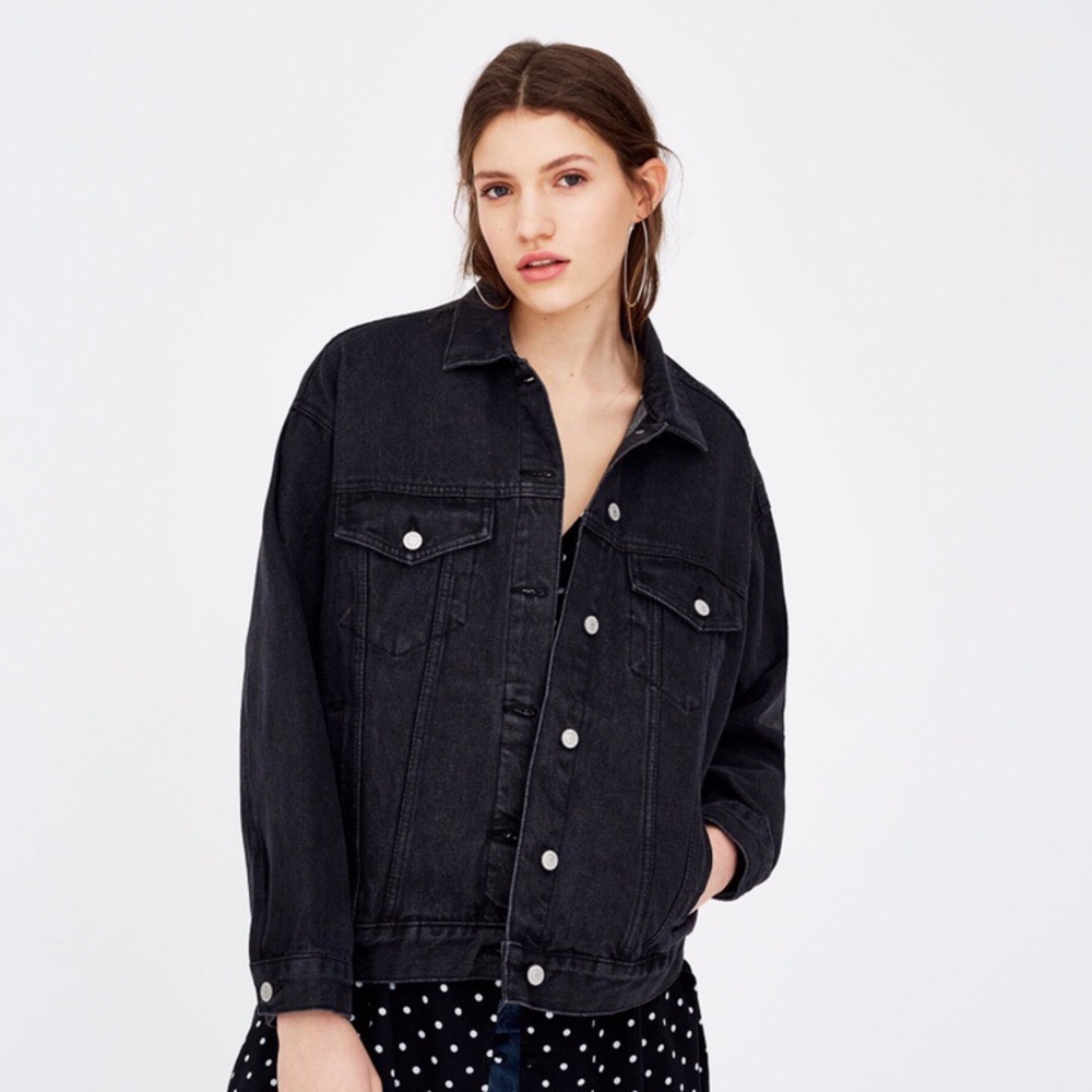 Pull & Bear Black Denim Jacket